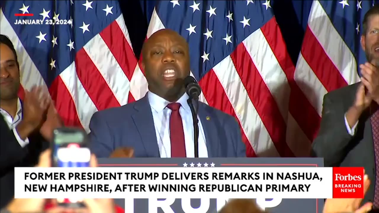 Tim Scott Calls For GOP To 'Coalesce' Around Trump After He Defeats Nikki Haley In New Hampshire