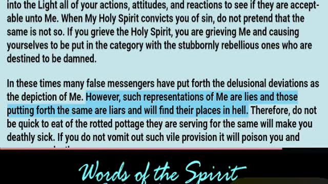 Words of the Spirit. July 15 2022