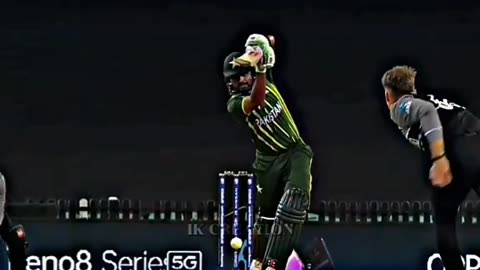 Babar Azam Straight Drive shot