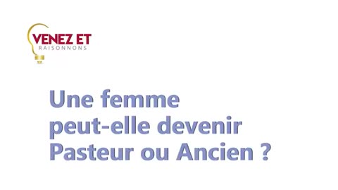 Une femme peut elle devenir Pasteur