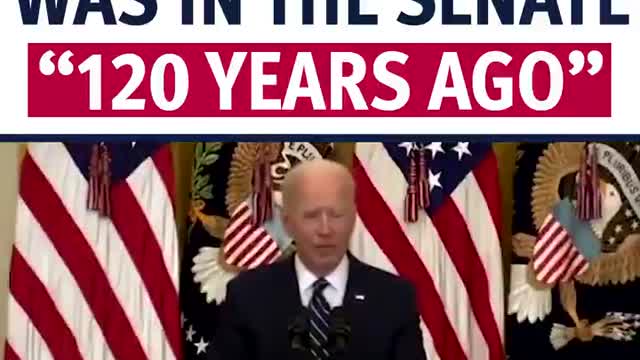 Biden 1st Press Conference - When i came to the Senate 120 years ago