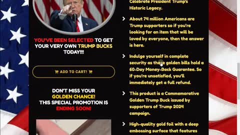 GOLDEN TRUMP BUCKS