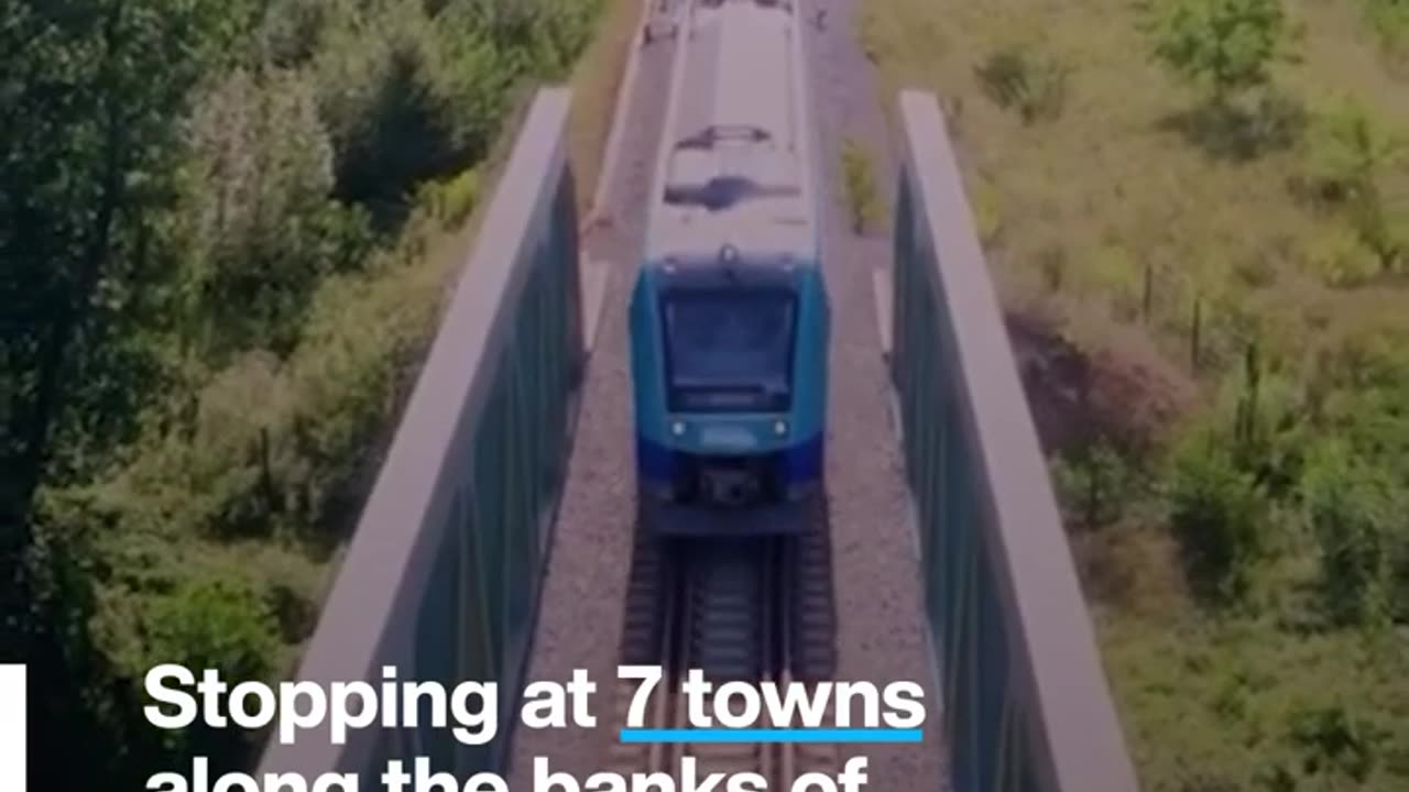 This is North America's first hydrogen-powered train