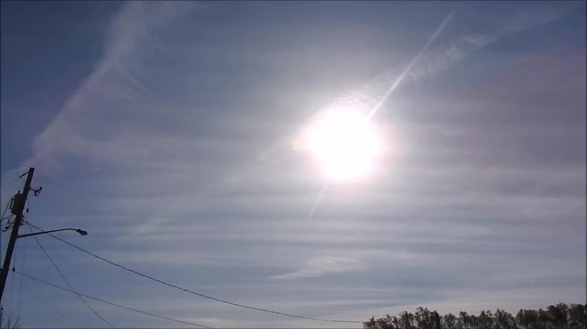 Crazy Clouds From Airplane Trails & Wind