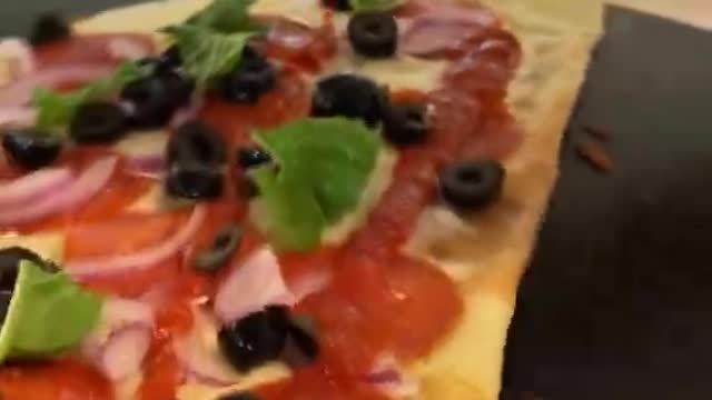 When you want a crepe but pizza is life Fraise Cafe in Fullerton, CA