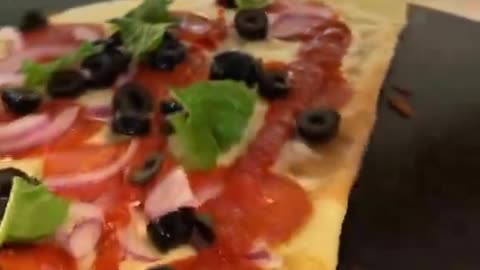 When you want a crepe but pizza is life Fraise Cafe in Fullerton, CA