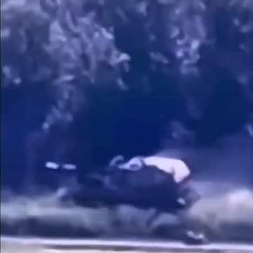 Good hit of the Ukrainian FPV-drone in the enemy self-propelled gun 2S3 "Acacia".