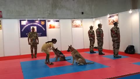 CISF demonstration of Dog Squad