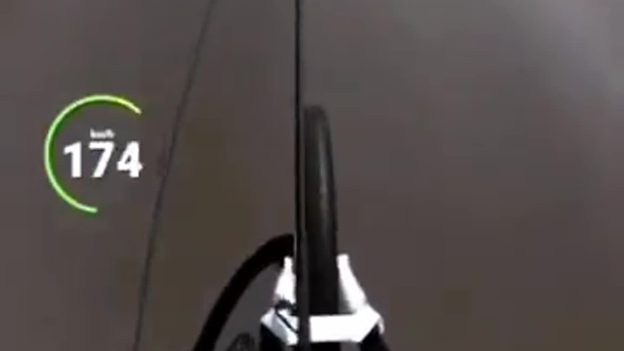 Bicycle Towed Over 150MPH