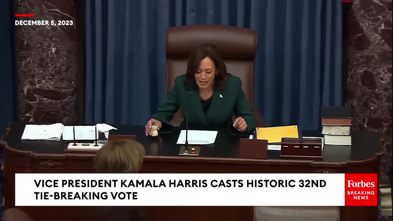 BREAKING NEWS- Schumer Celebrates VP Kamala Harris After She Casts Historic 32nd Tie-Breaking Vote