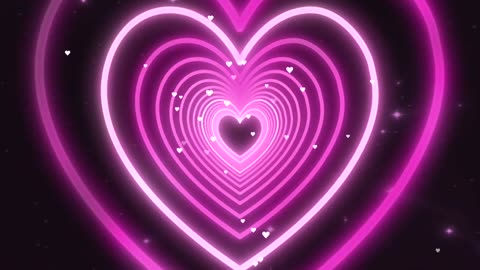 491. Color Changing Heart Tunnel🌈Tunnel Background Video Loop Animated Background