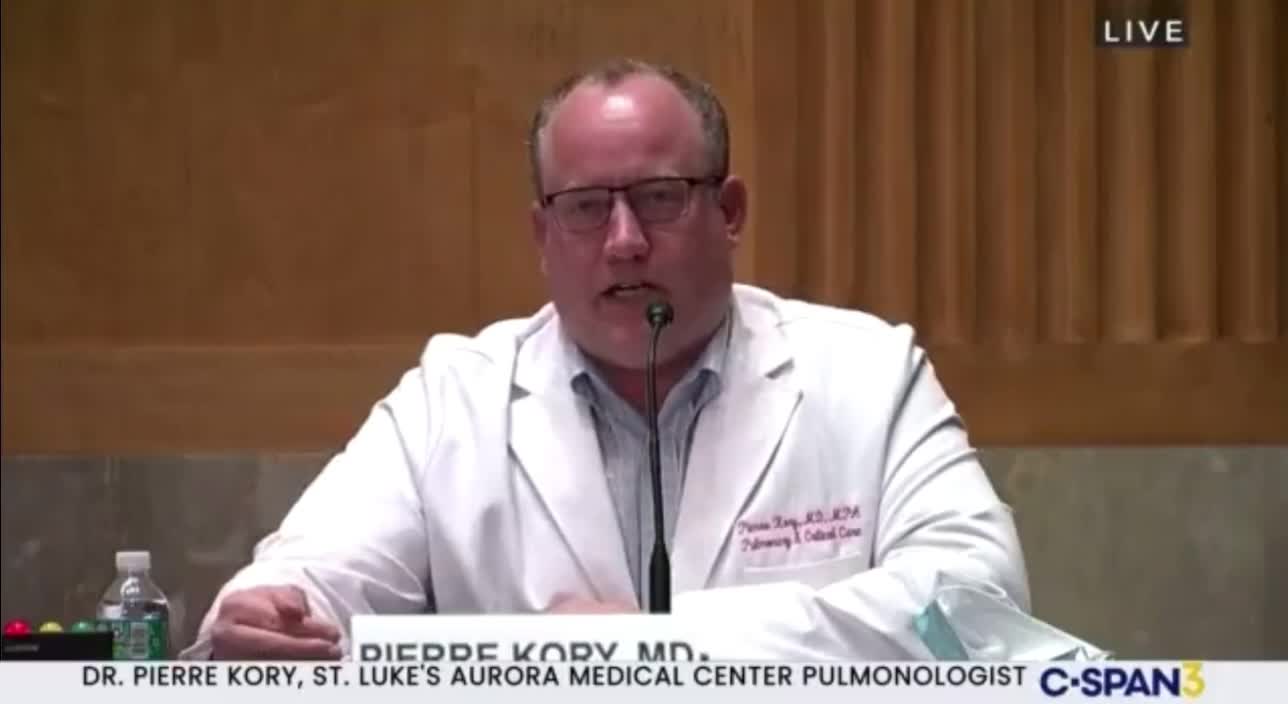 Dr. Pierre Kory - Senate Hearing on Effective Treatments