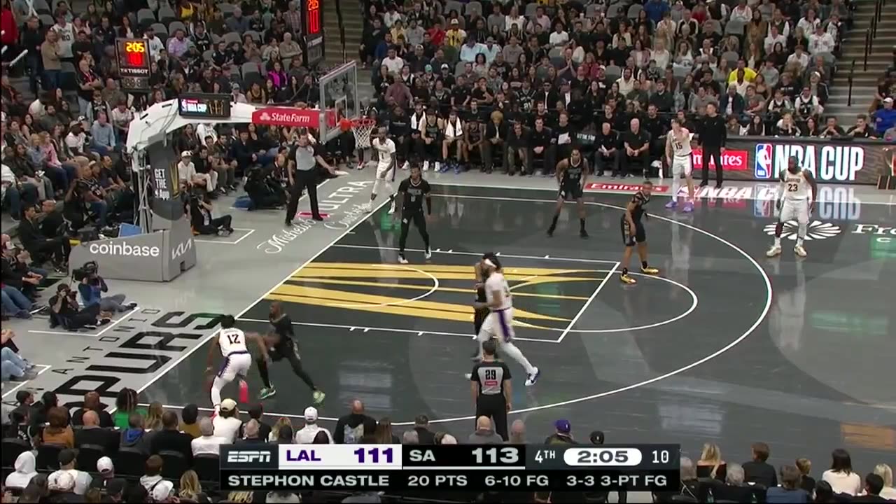 Lakers Team Highlights vs Spurs | NBA In-Season Cup 2024