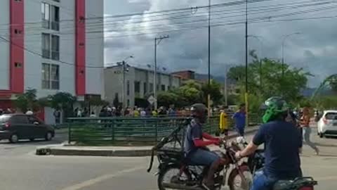 manifestación en Girón