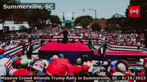 Thousand attend Trupm really in summerville. SC