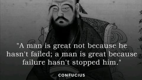 "A man is great not because he 阜 hasn't failed; a man is great because failure hasn't stopped him."