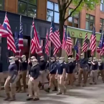 White supremacists are now marching in Charleston, West Virginia. With no police in sight.