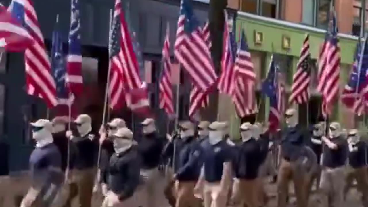 White supremacists are now marching in Charleston, West Virginia. With no police in sight.