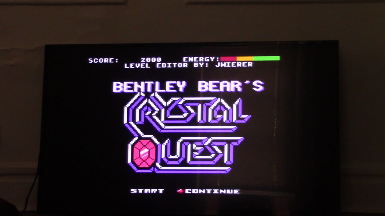 I'm playing crystal quest 7800 indie homebrew game on atari vcs