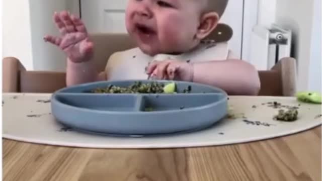 Baby hilarious reaction on eating lemon at first time #20