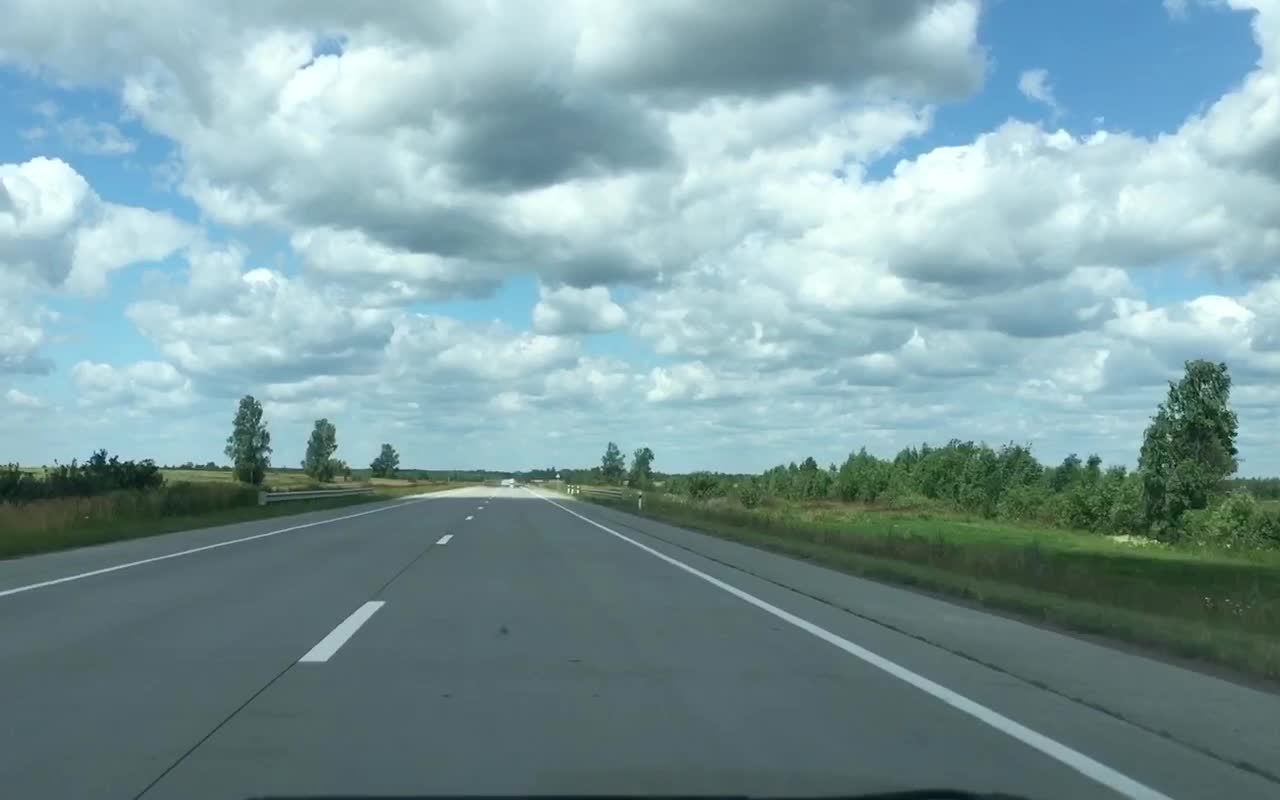 Beautiful road from Ukraine to Europe