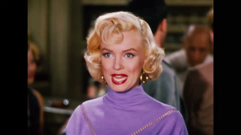 Marilyn Monroe Gentlemen Prefer Blondes 1953 scene 3 remastered 4k