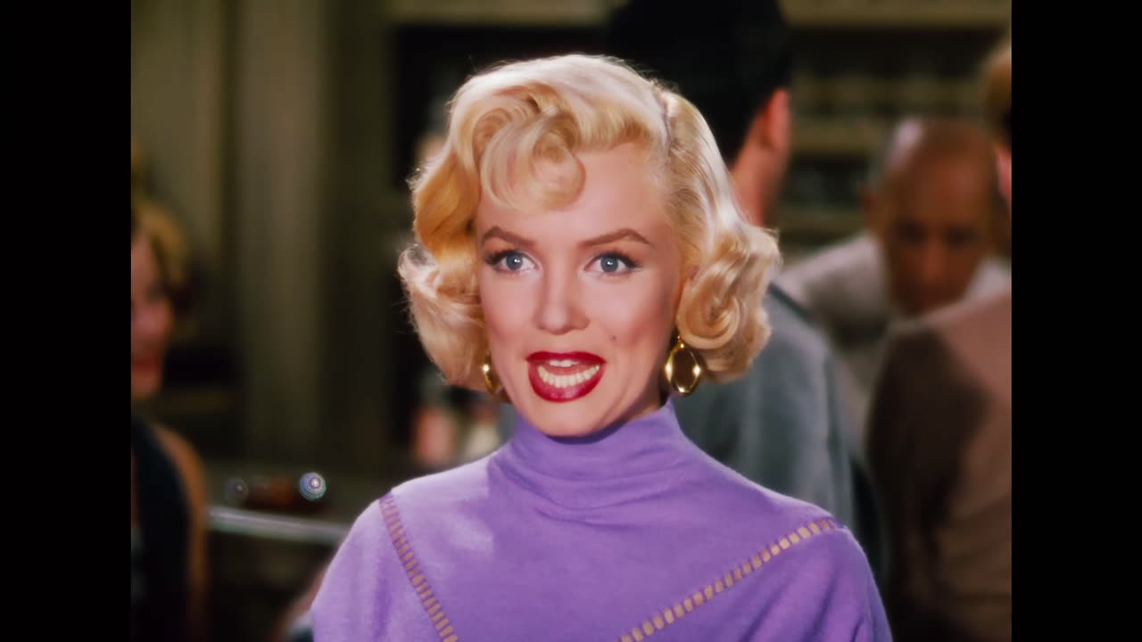 Marilyn Monroe Gentlemen Prefer Blondes 1953 scene 3 remastered 4k