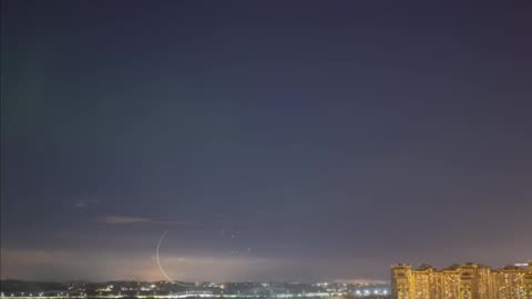 The northern lights were filmed over Parnassus