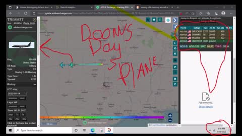 DOOMSDAY PLANE UP NOW ( NOT ONE BUT TWO )