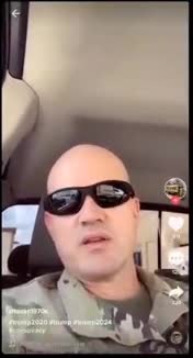 United States Military soldier says Trump is our president