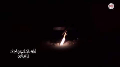 Iraqi Resistance launching drones towards a vital Zionist target in the Jordan Valley, occupied Palestine, 22 Oct 2024
