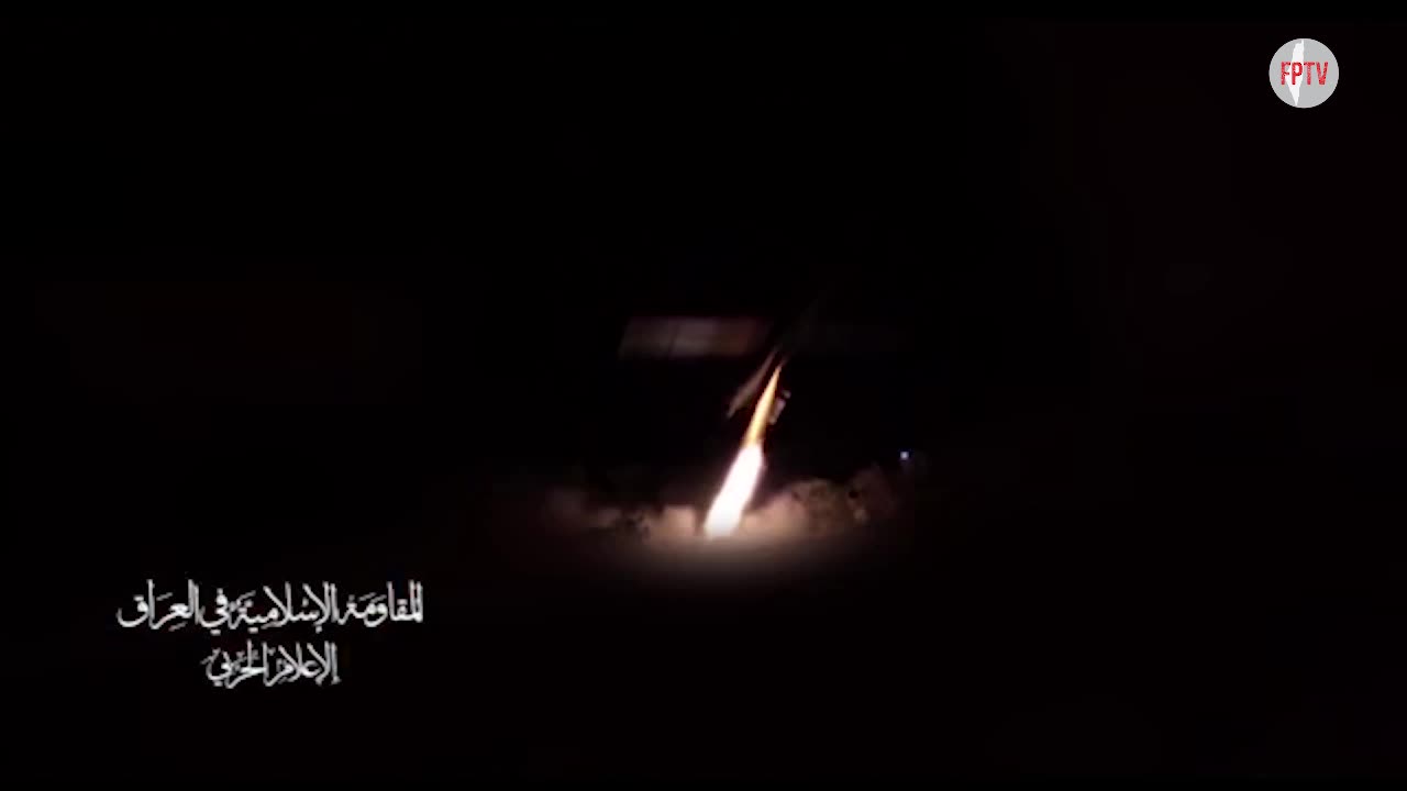 Iraqi Resistance launching drones towards a vital Zionist target in the Jordan Valley, occupied Palestine, 22 Oct 2024