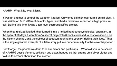 Suspicious0bservers - HAARP, Weather War & Spraying the Sky