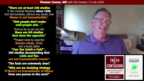 200 STUDIES HAVE FOUND ILLNESSES ARE NOT TRANSMISSIBLE, SAYS TOM COWAN, MD 💣