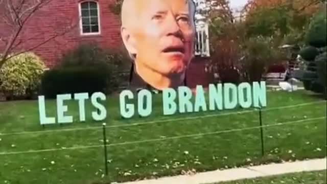 This "Let's Go Brandon" Yard Decoration Is EPIC