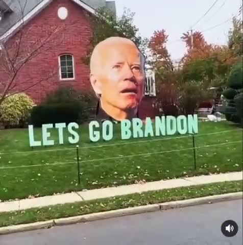 This "Let's Go Brandon" Yard Decoration Is EPIC