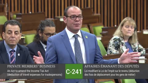 Chris Lewis MP Essex Bill C-241 Trades Persons Tax Deduction Travel Expenses