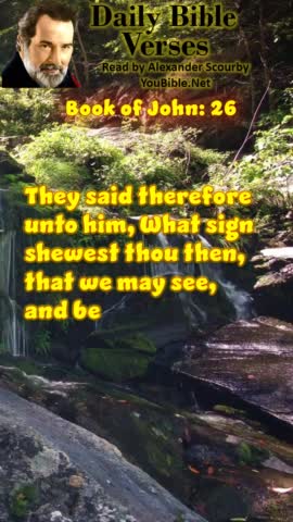 [ JOHN 26 ] | Scourby Audio Bible Verses with TEXT