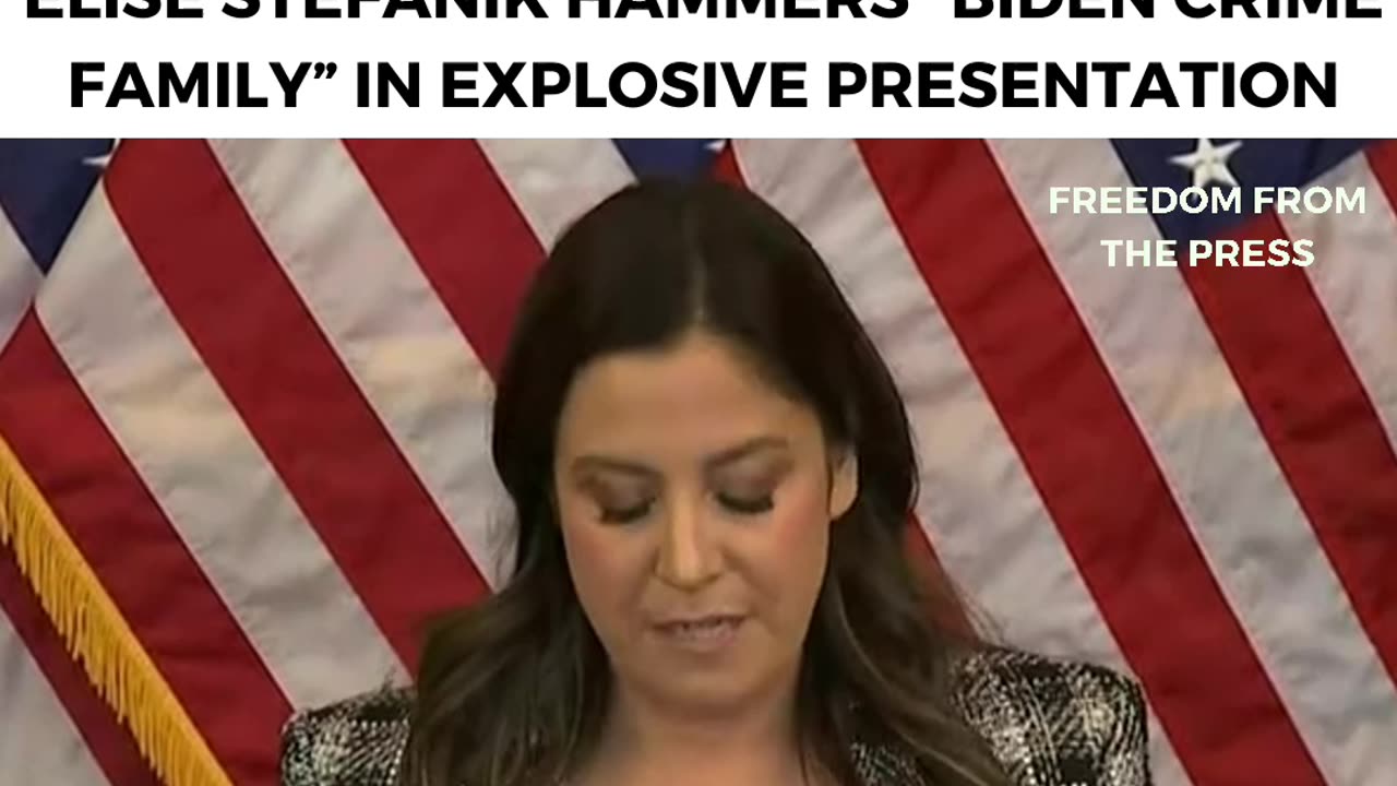 Elise Stefanik: "Unlike Joe Biden, Bank Records Don't Lie!"
