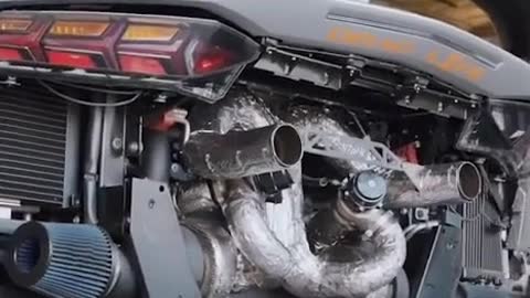 Install the turbocharger and increase the volume of the turbine rotor.