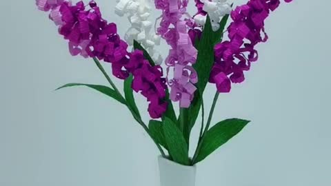 Paper folding vase, waste utilization and creativity