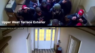Capitol surveillance footage shows a breach by Jan. 6 rioters