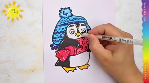 Candy Penguin - How To Color Candy Penguin - @KeaCreative2 - FREE images HD Download👇