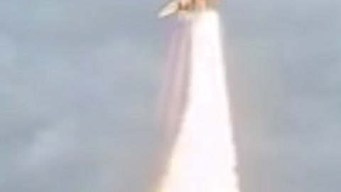 Space Shuttle Launched into Sky