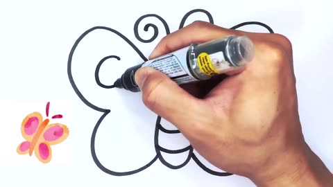 Butterfly Drawing Easy Step By Step