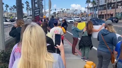 California parents protest vaccine mandates in schools by pulling kids out of class