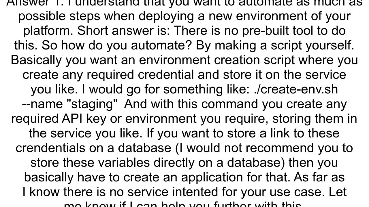 Using migrations to manage environment variables versioning