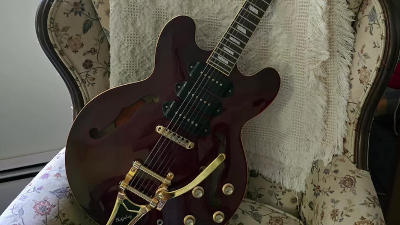 Trent Page's Epiphone Riviera guitar.