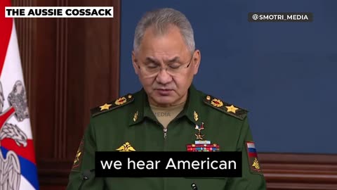 Shoigu On Nato Officers & Americans On Radio On Ukrainian Soil