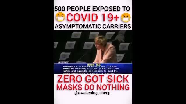 Dr. Fauci says Asymptomatic doesn't spread